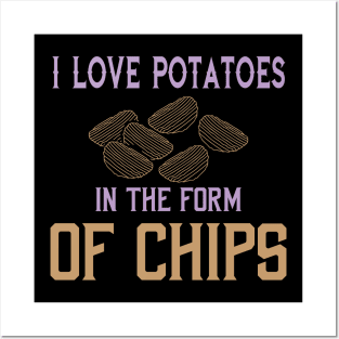 Potatoe Quote Chips Posters and Art